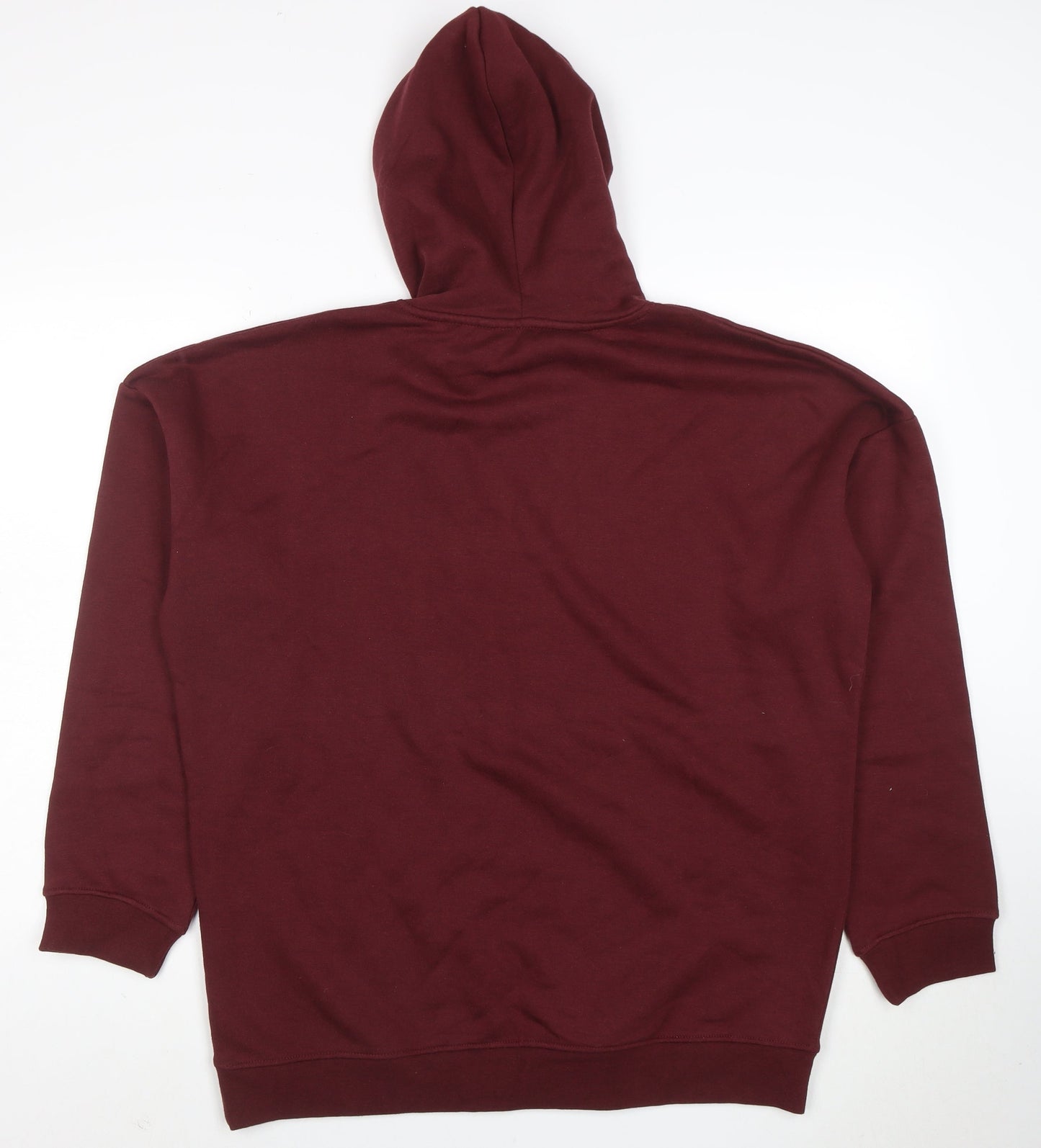 Beach Angels Womens Burgundy Pullover Hoodie Size 20 Cotton Blend