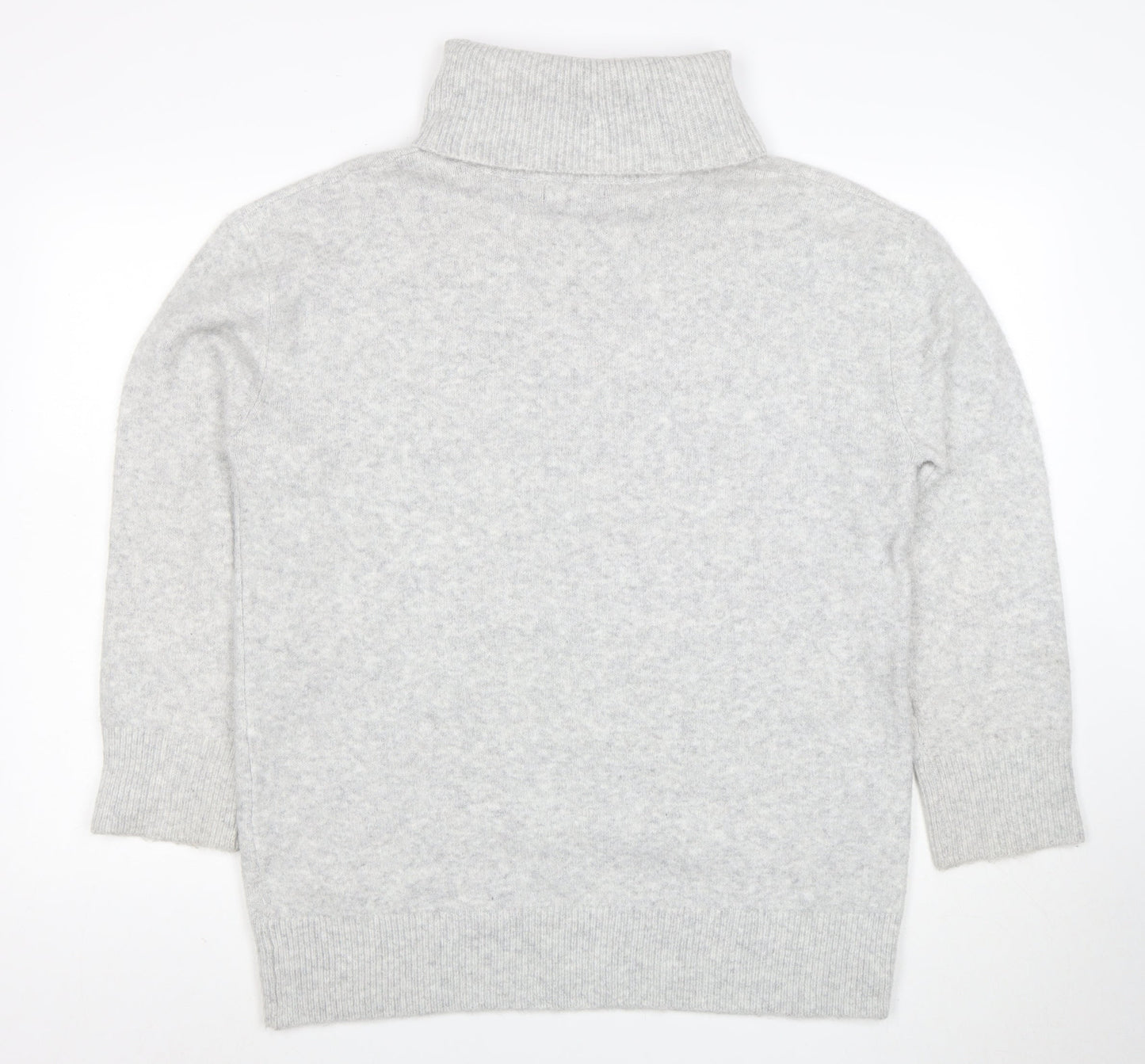 New Look Women’s Grey Roll Neck Long Sleeve Knit Jumper Size M