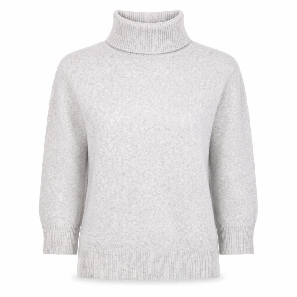 New Look Women’s Grey Roll Neck Long Sleeve Knit Jumper Size M