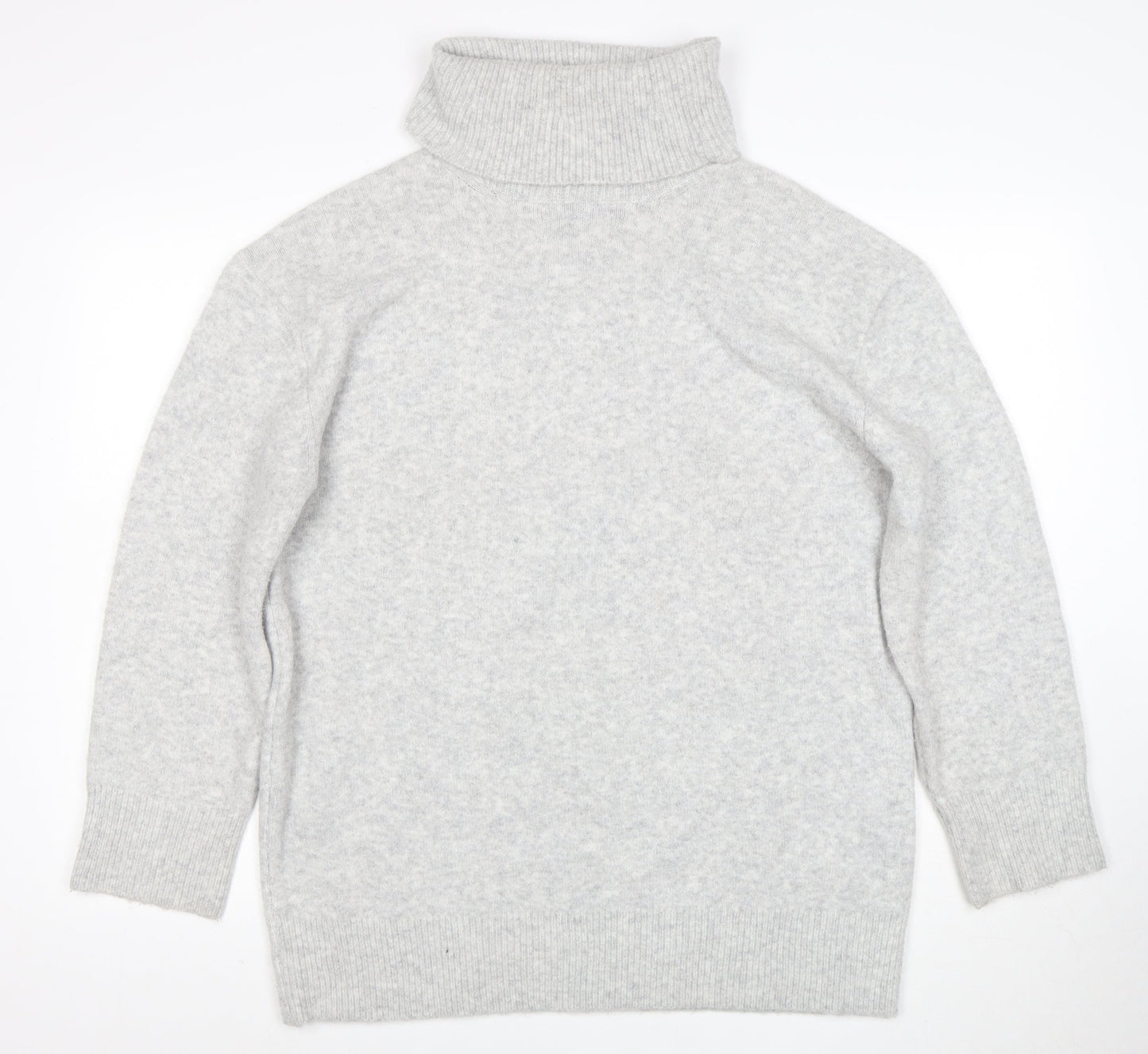 New Look Women’s Grey Roll Neck Long Sleeve Knit Jumper Size M
