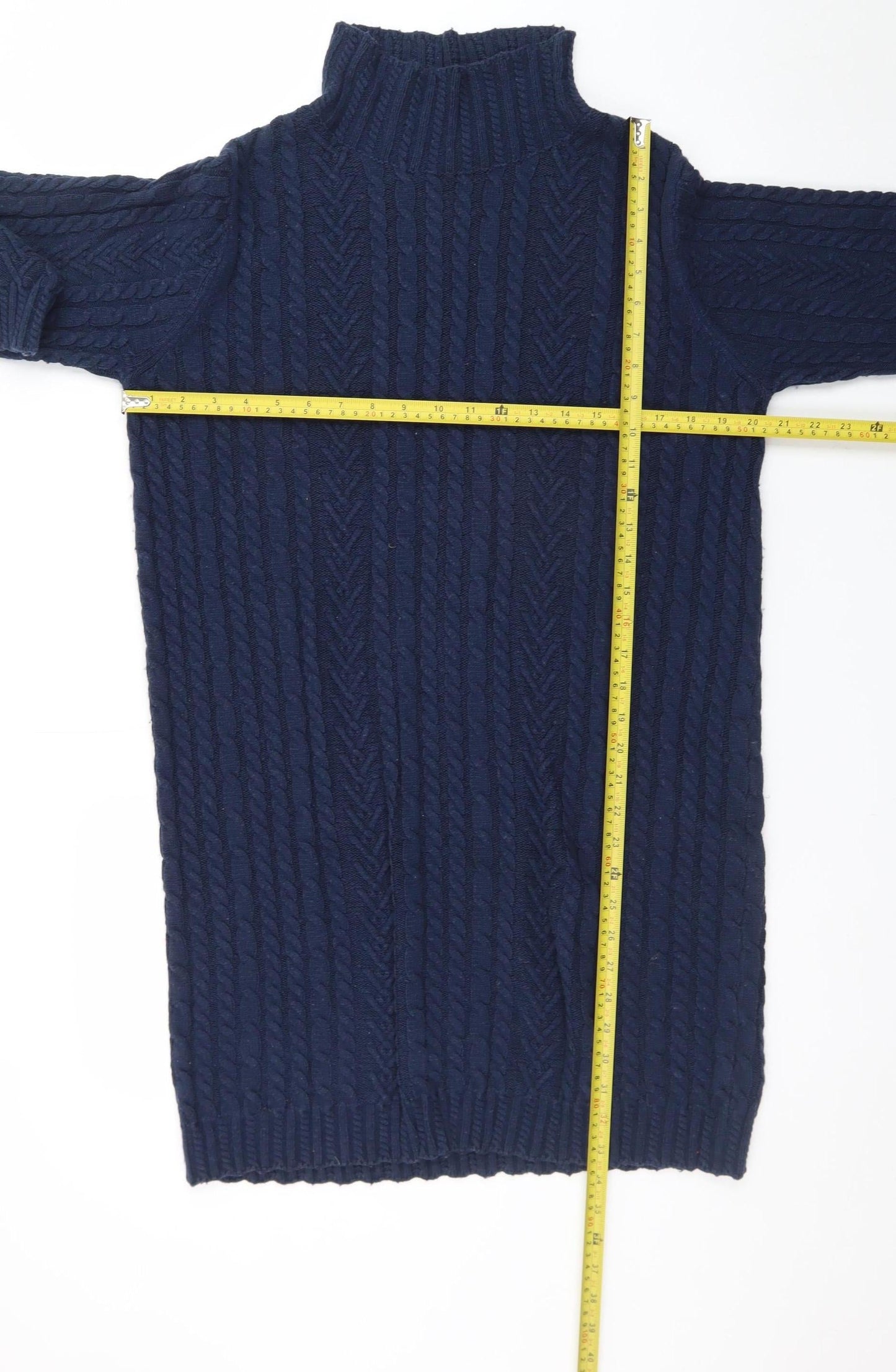Marks and Spencer Women’s Navy Blue Knitted Jumper Dress Size L
