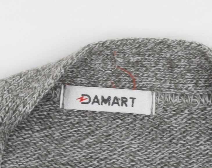 Damart Men's Grey Wool Blend Button Cardigan M Regular Fit