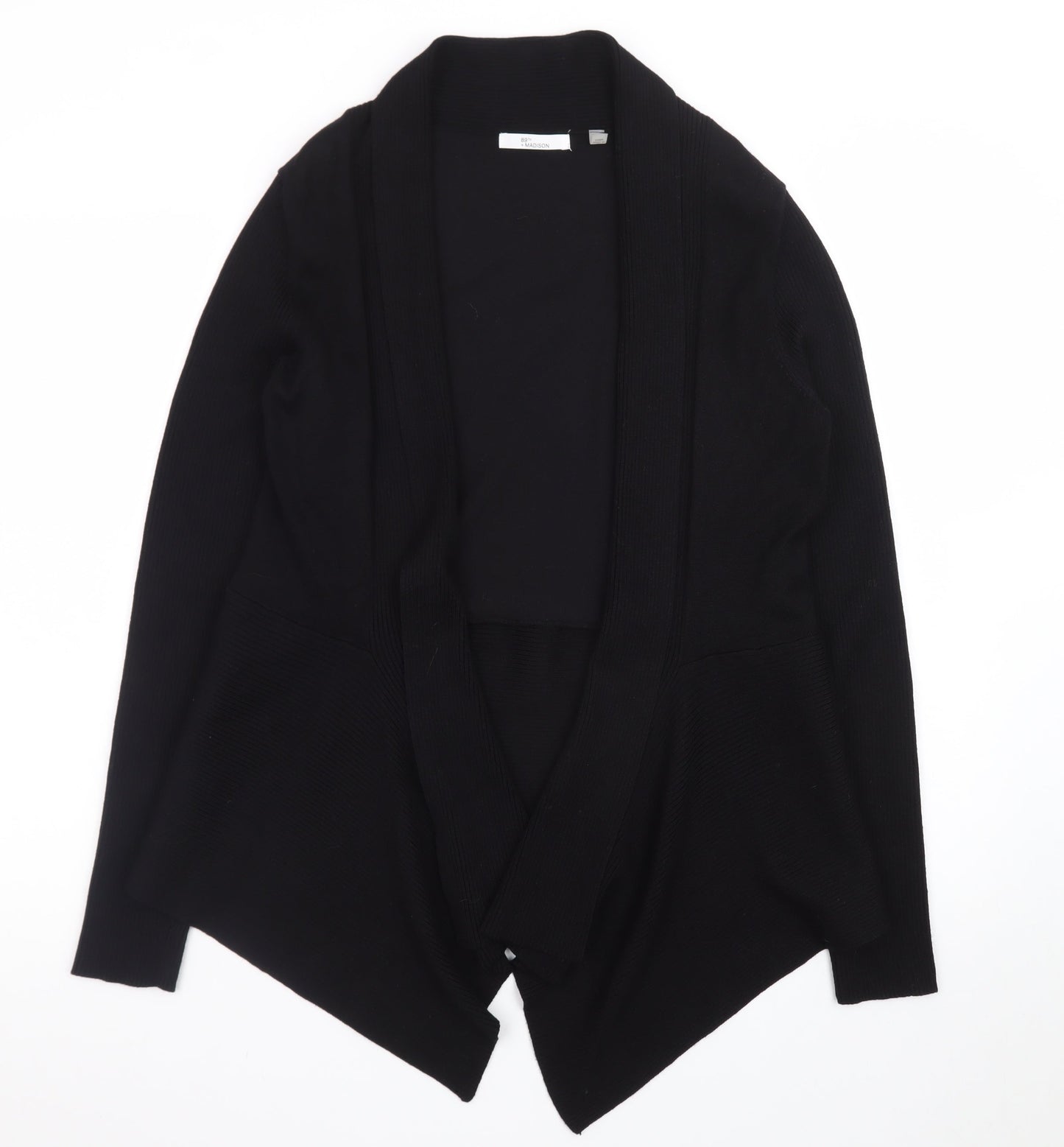 89th + Madison Women's Black Long Sleeve Knit Cardigan L