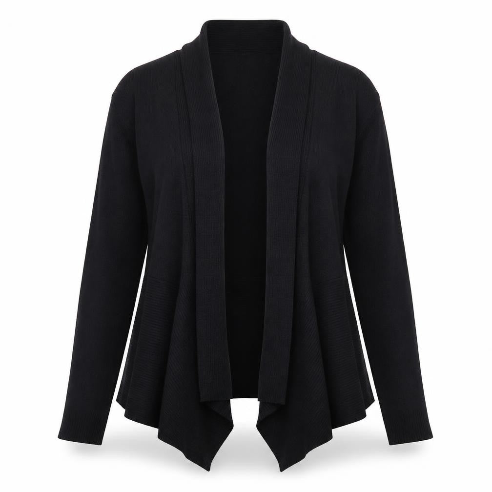 89th + Madison Women's Black Long Sleeve Knit Cardigan L