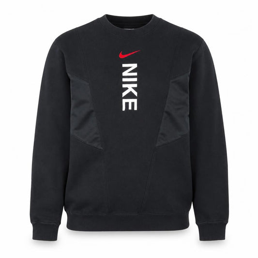 Nike Men Black Small Pullover Crew Neck Graphic Sweatshirt