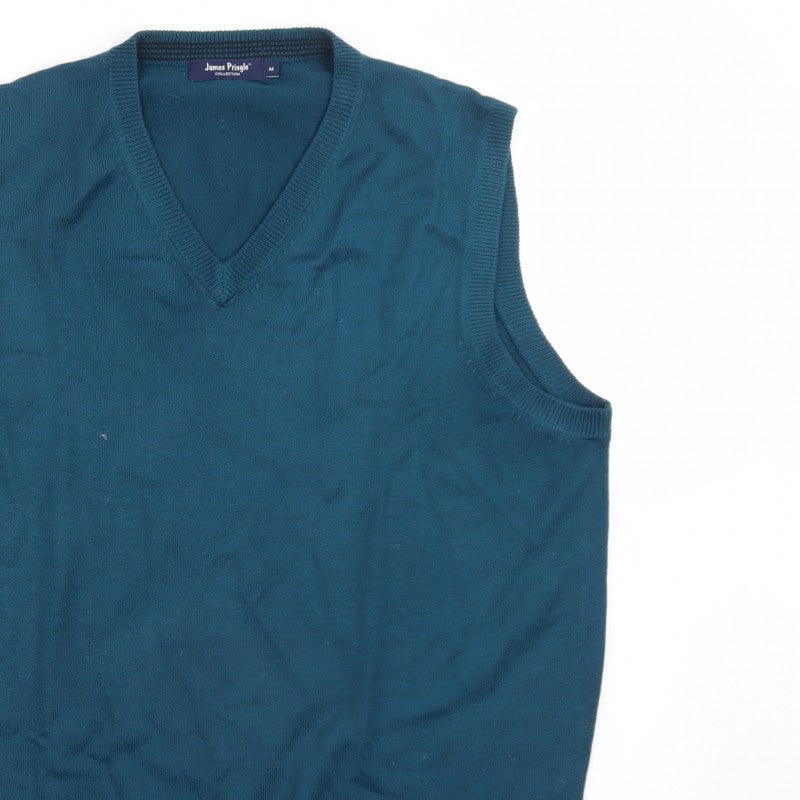Additional view of James Pringle Men's Blue Sleeveless V-Neck Knit Vest M