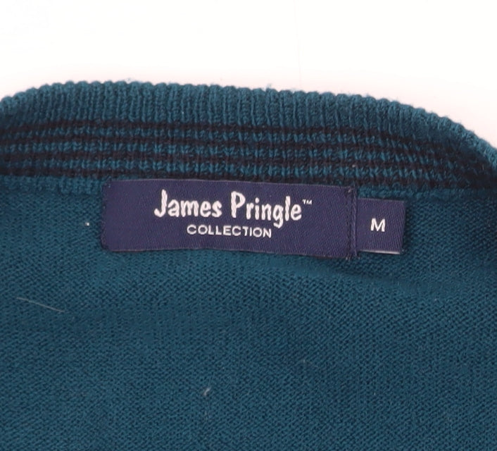 Additional view of James Pringle Men's Blue Sleeveless V-Neck Knit Vest M