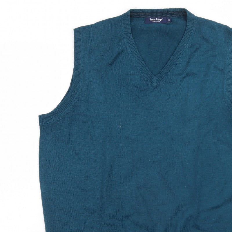 Additional view of James Pringle Men's Blue Sleeveless V-Neck Knit Vest M