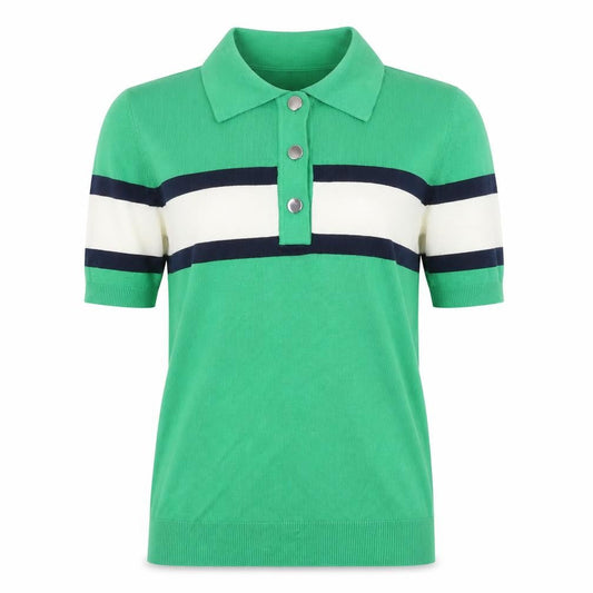 Marks and Spencer Men’s Green Colourblock Polo Shirt Size S