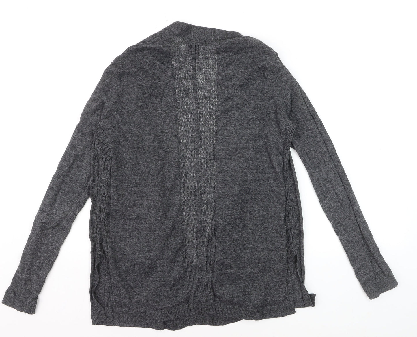 GAP Womens Grey Linen Blend Long Sleeve Open Cardigan M