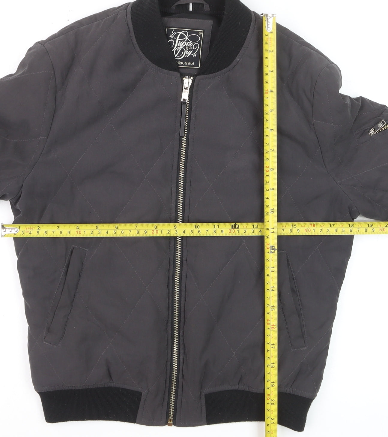 Superdry Women's Black Quilted Bomber Jacket XS