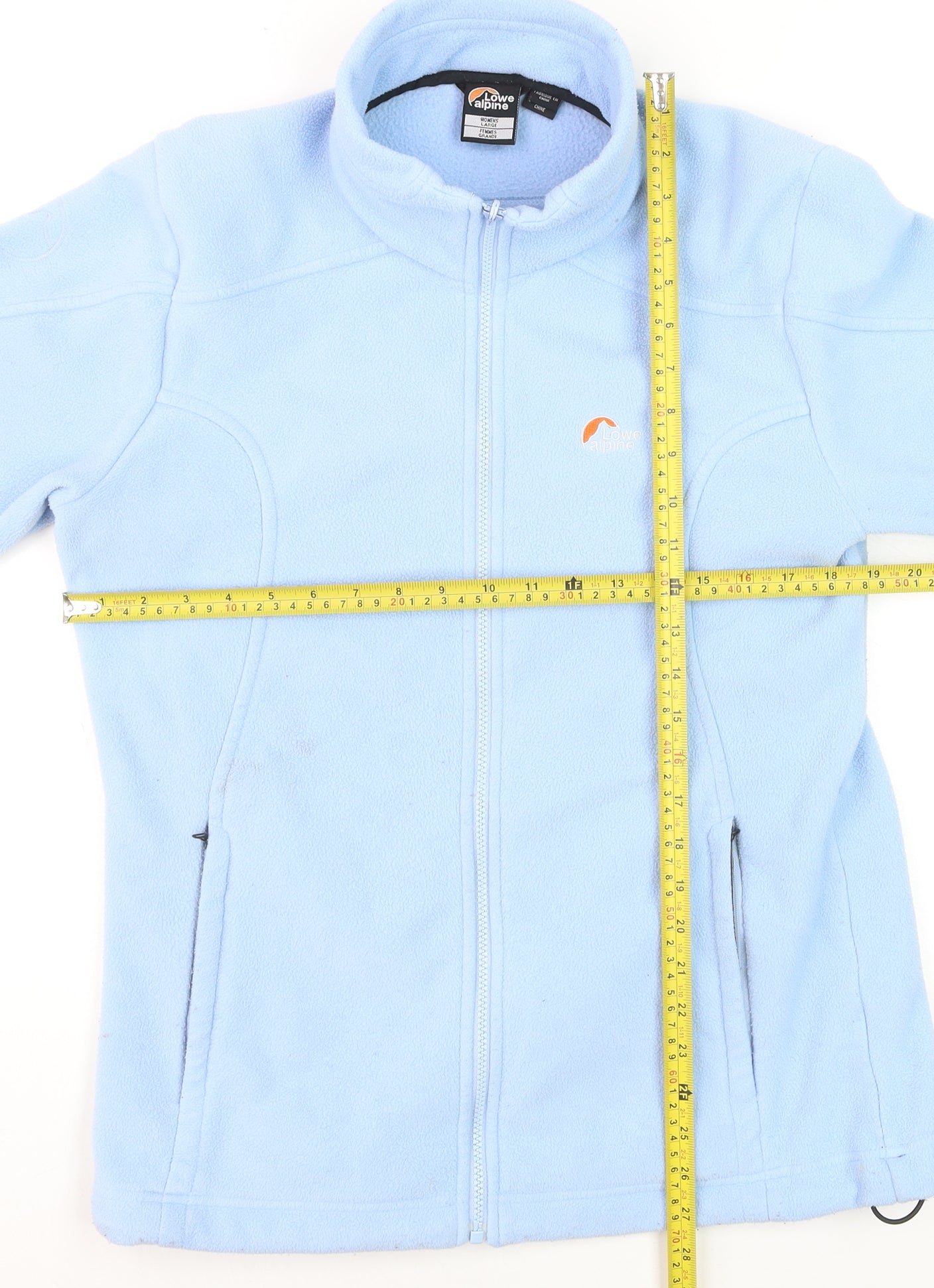Lowe Alpine Women’s Blue Full Zip Fleece Jacket Size L Outdoor Wear