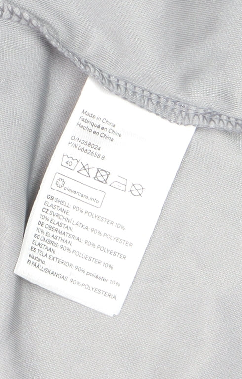 H&M Divided Women’s Silver Velvet Long Sleeve Cardigan Size 14