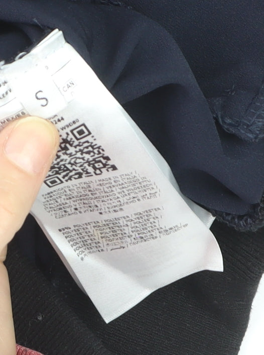 Guess Men's Blue Bomber Jacket Small Retro Zip Style