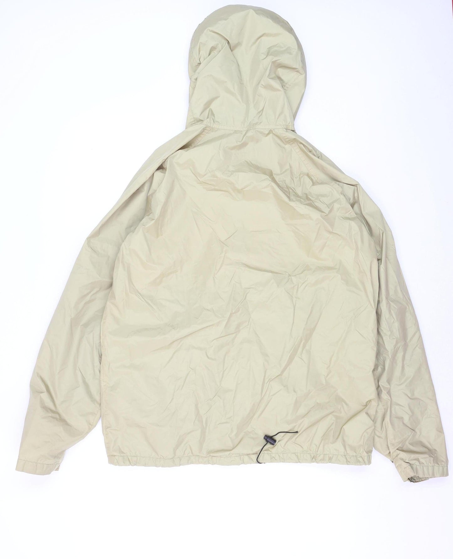 L.L. Bean Men's Beige M Gore-Tex Hooded Waterproof Rain Jacket