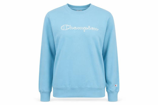 Champion Women's Blue Small Pullover Sweatshirt Crew Neck Logo