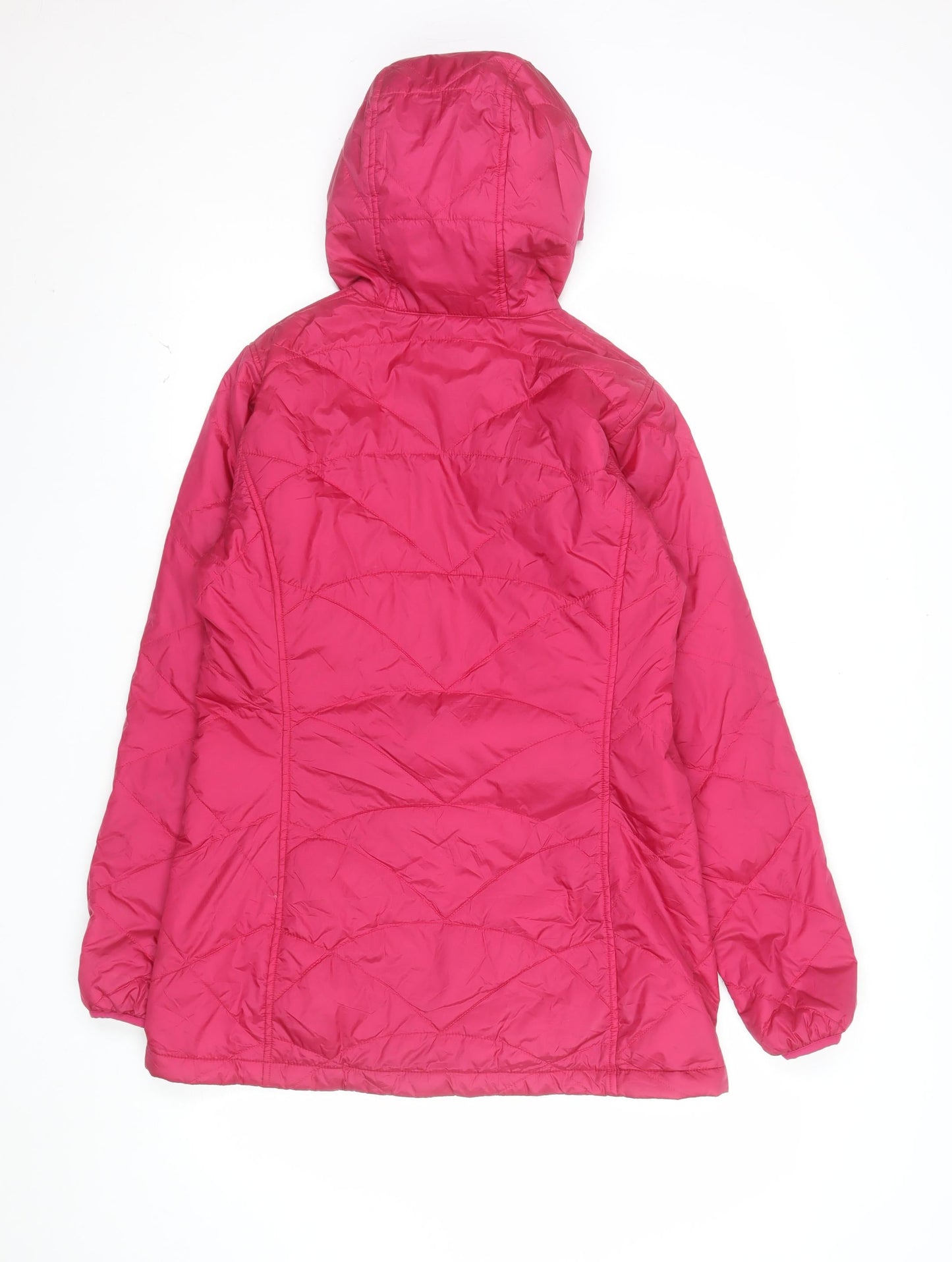 L.L.Bean Women's Pink Hooded Puffer Jacket Size S Regular Nylon