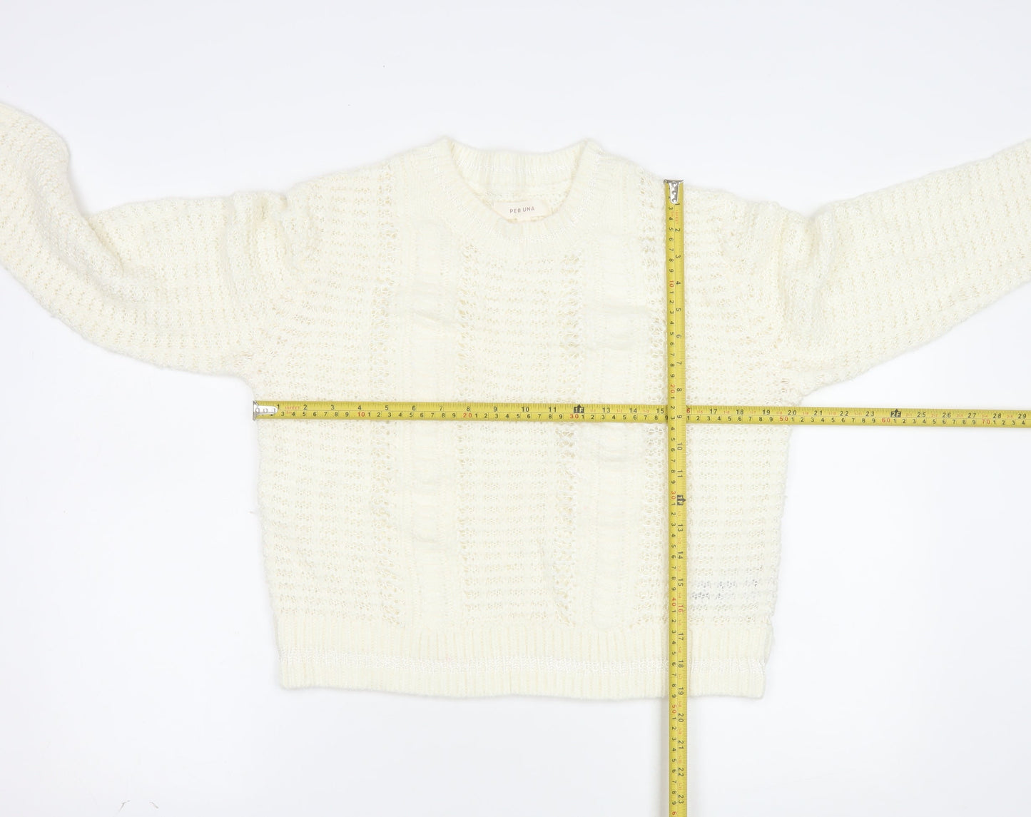 Marks and Spencer Per Una Women’s Ivory Knit Jumper Size S