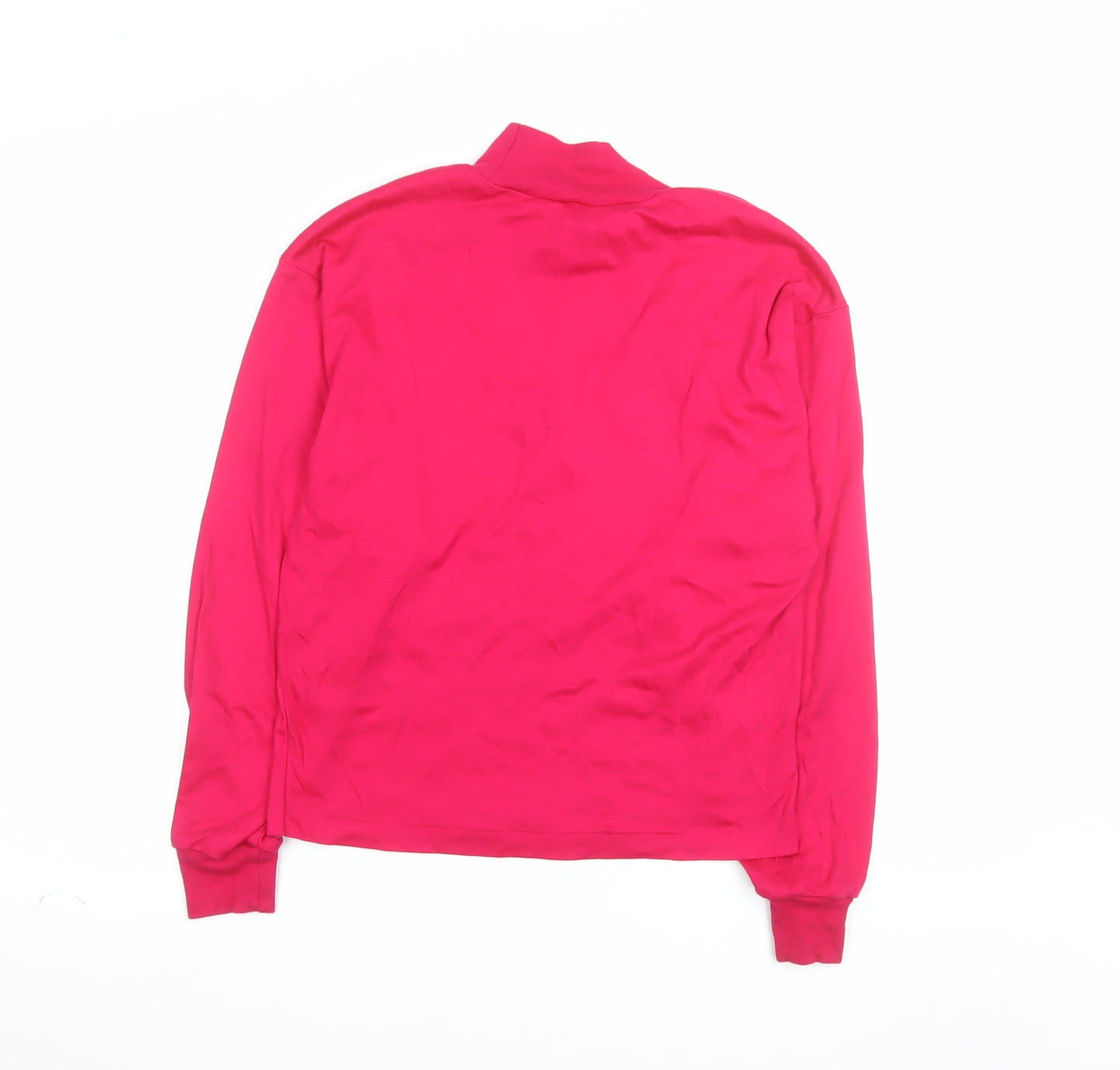 Marks and Spencer Women’s Pink Embroidered High Neck Sweatshirt Size 10