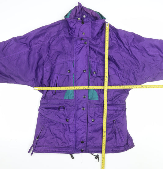 Winter Park Brooks Women's Purple Nylon Parka Jacket Size S