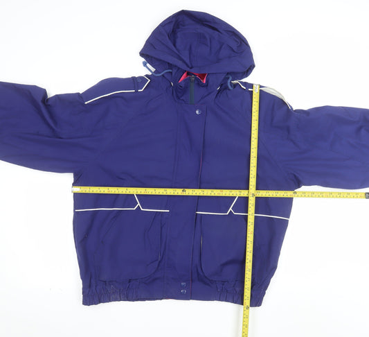 YMO by Alto Sportswear Womens Blue M Windbreaker Jacket Hooded