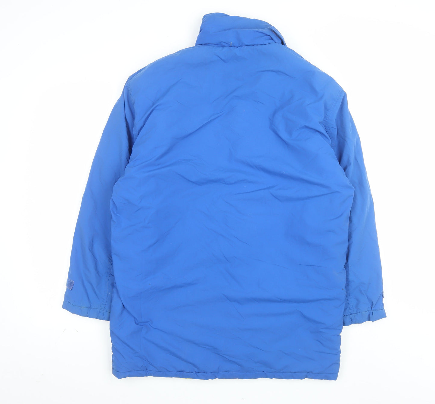 Chaps Ralph Lauren Men's Blue Puffer Jacket S Winter Nylon Mid-Length