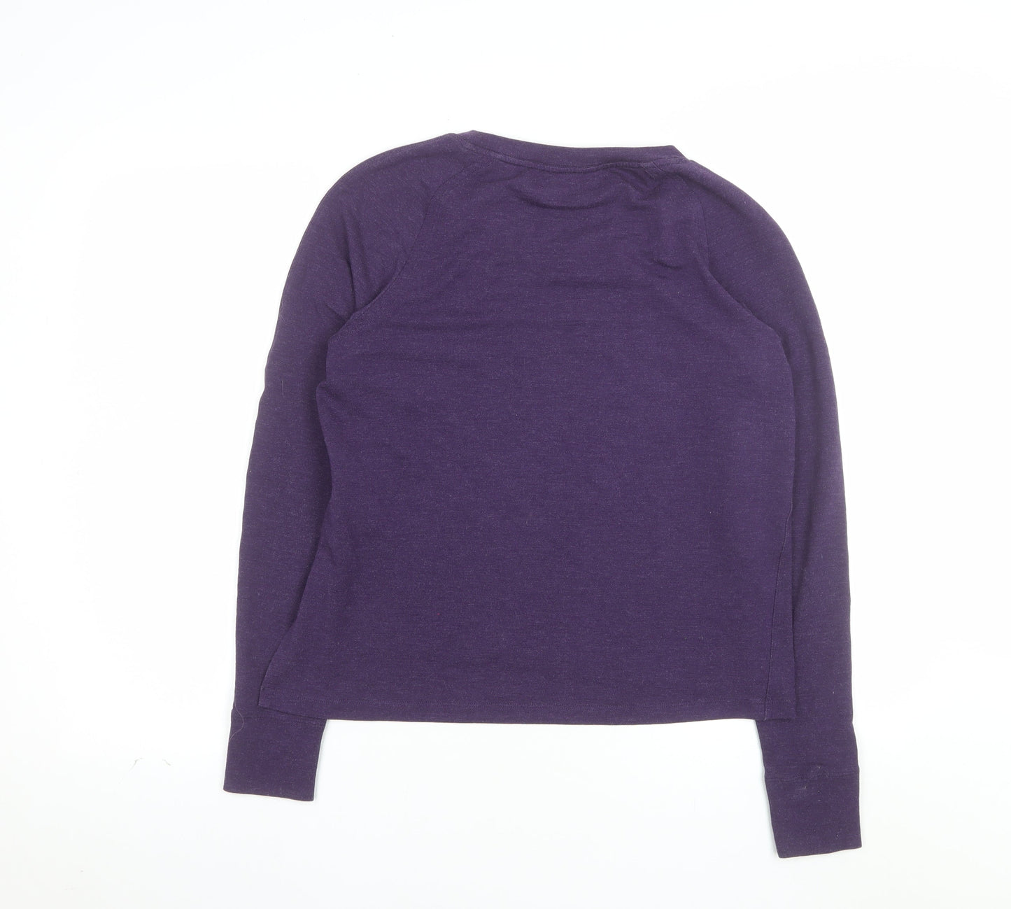 Nike Women's Purple Dri-FIT Long Sleeve Sports Top M