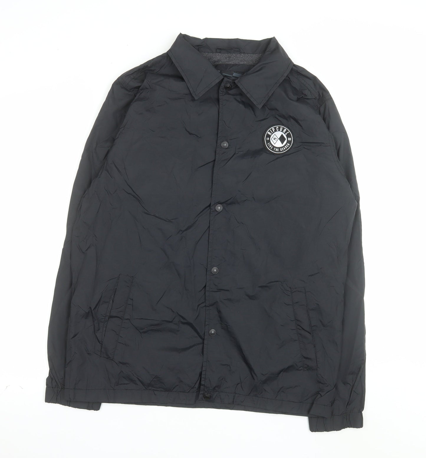Rip Curl Men's Black L Coach Style Lightweight Jacket