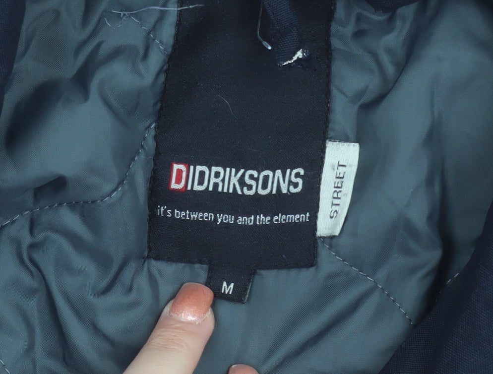 Didriksons Men Blue Waterproof Parka Jacket M Regular Fit Winter Coat