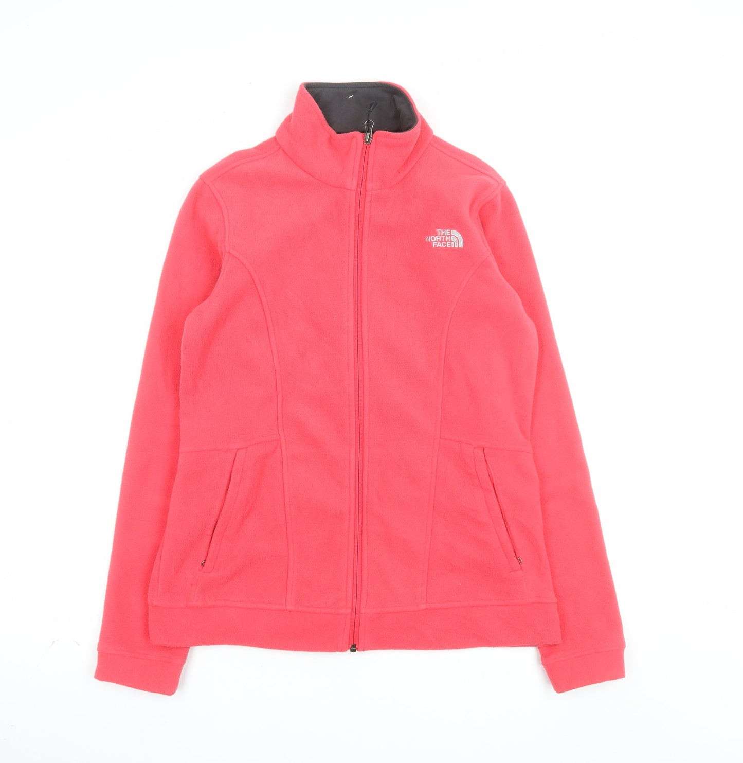 The North Face Womens Pink Full Zip Fleece Sweatshirt Size M