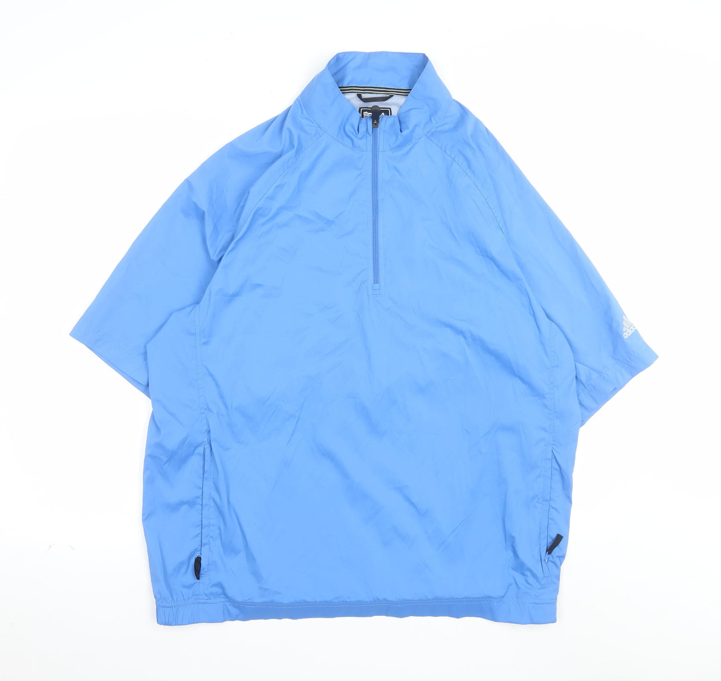 Adidas Men's Blue L 1/4 Zip Golf Pullover Top