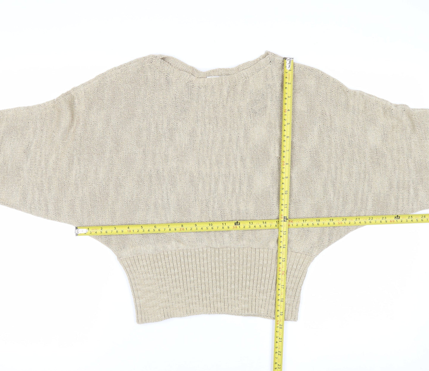 Marks and Spencer Women’s Beige Lightweight Knit Jumper Size S