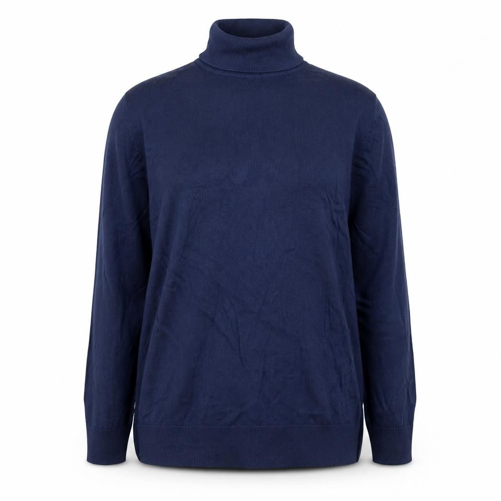 Marks and Spencer Women’s Blue Roll Neck Merino Wool Jumper Size 18