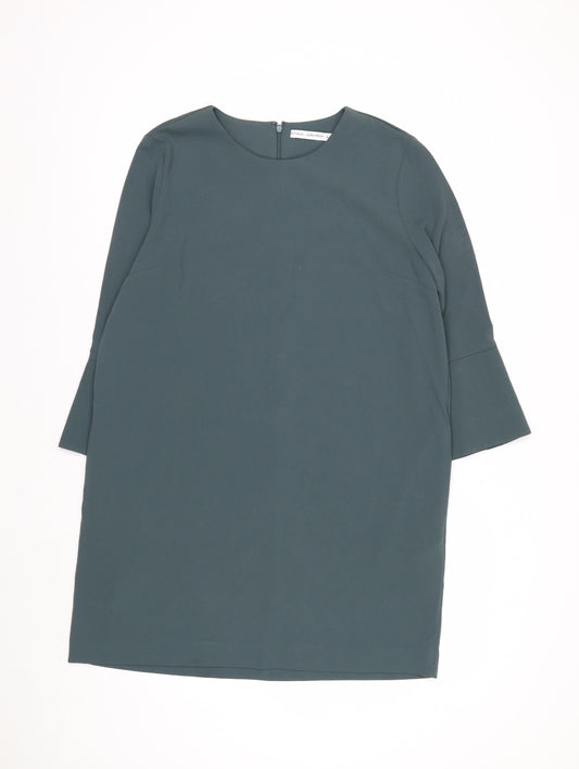 & Other Stories Women Green Size 14 Shift Work Dress 3/4 Sleeves