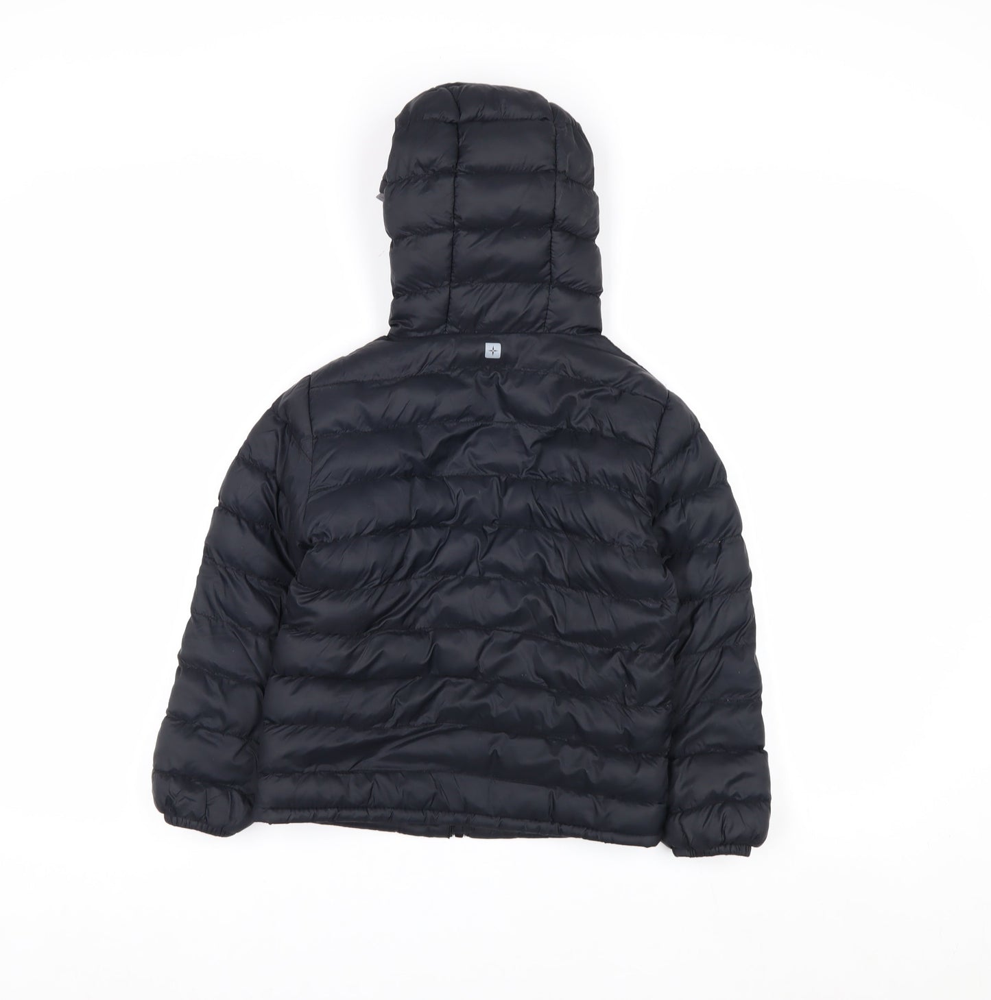 Mountain Warehouse Boys Black 5-6 Years Hooded Puffer Jacket Water Resistant