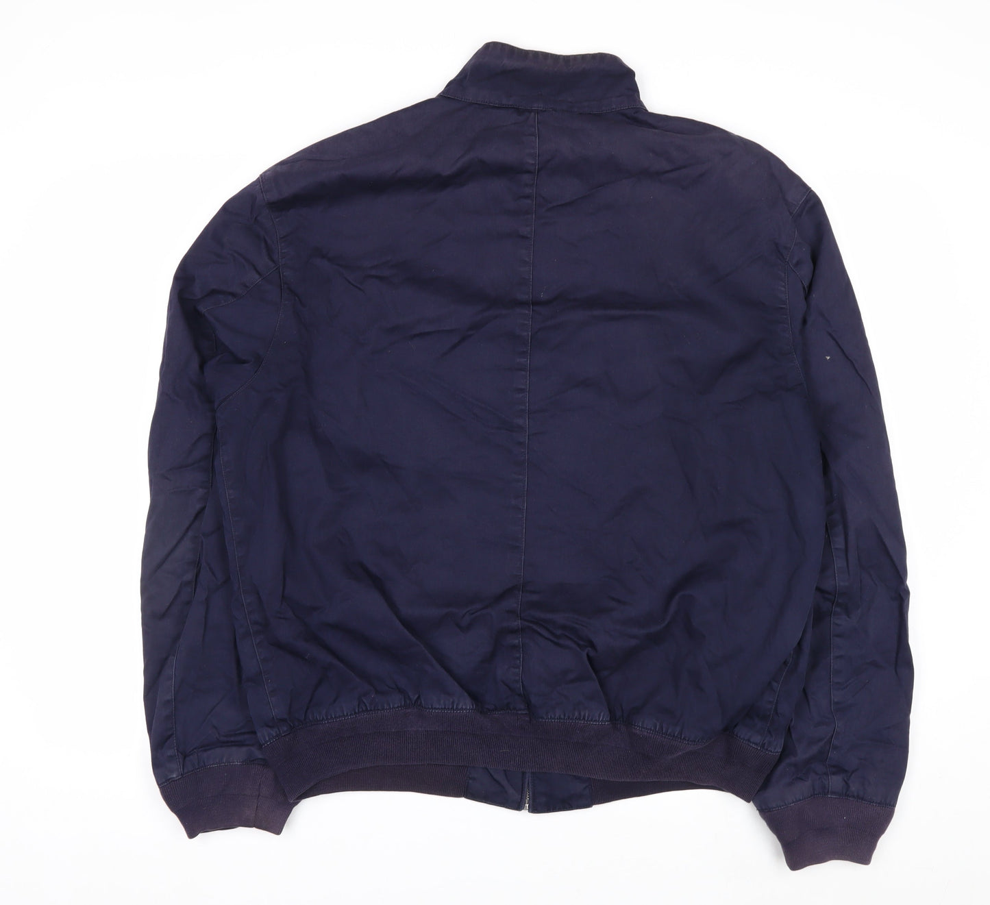 Polo Ralph Lauren Men's Navy Bomber Jacket L Cotton Zip Up
