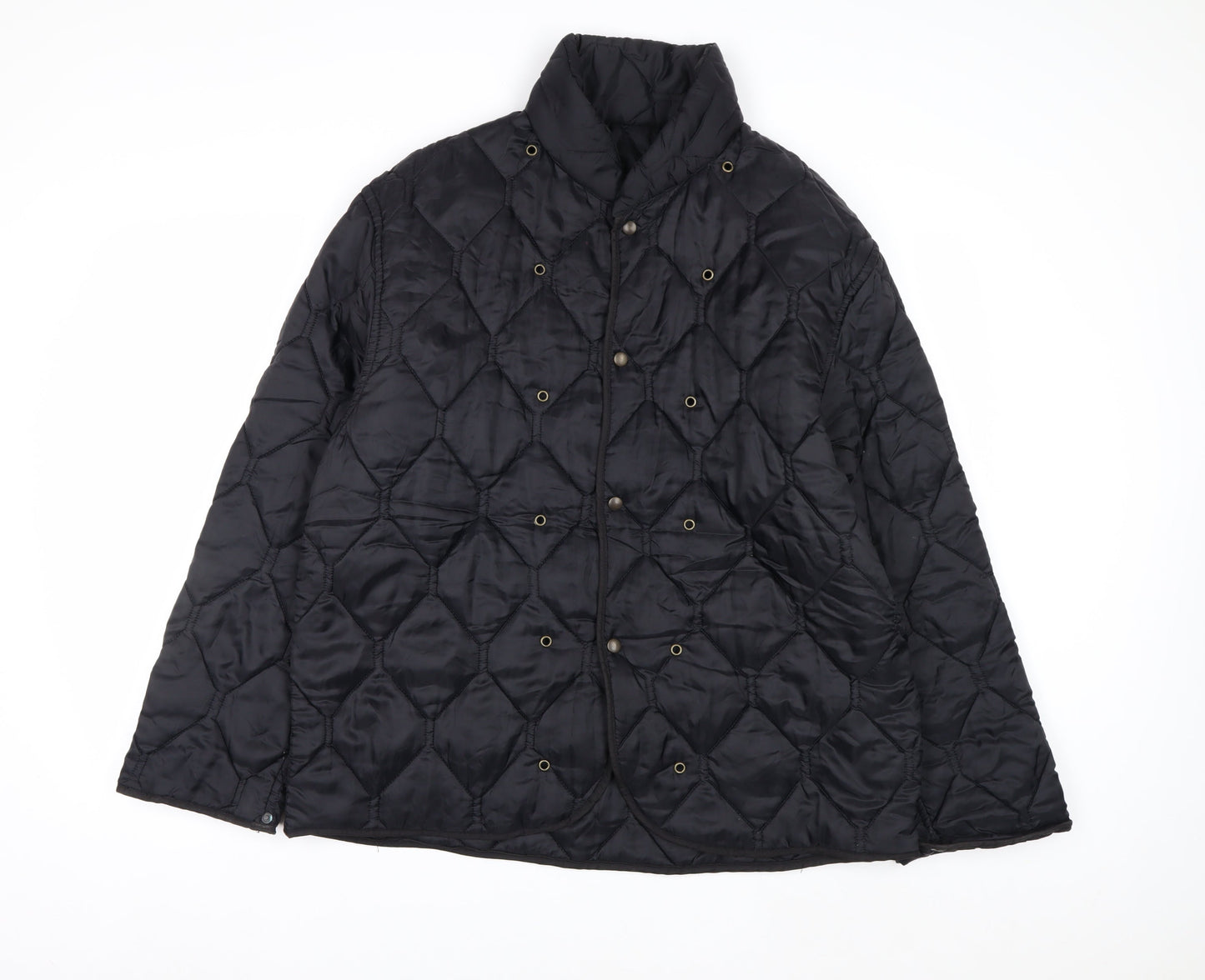 Aquarium Clothing Men's Black Quilted Mid-Length Jacket Size 52 Regular