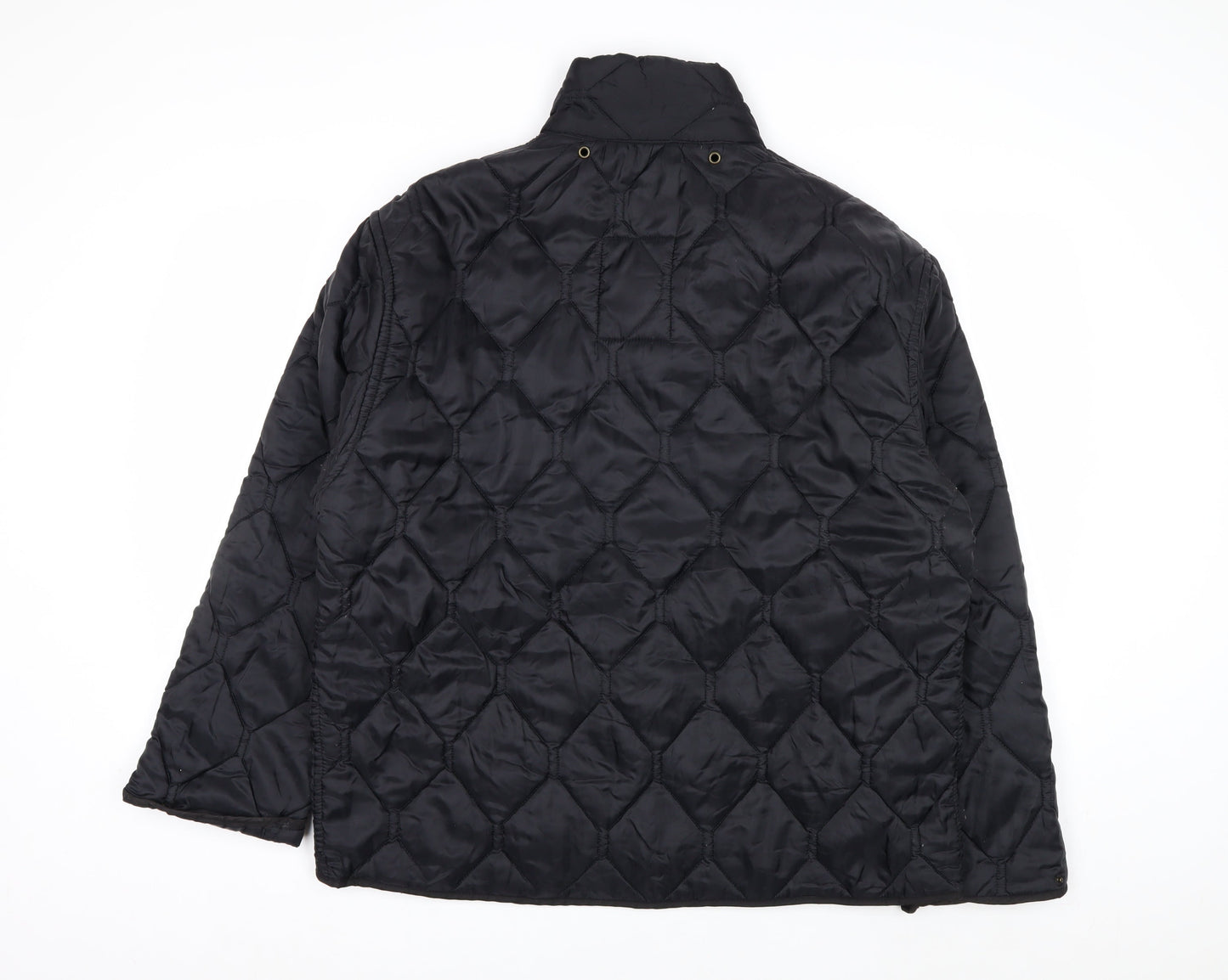 Aquarium Clothing Men's Black Quilted Mid-Length Jacket Size 52 Regular