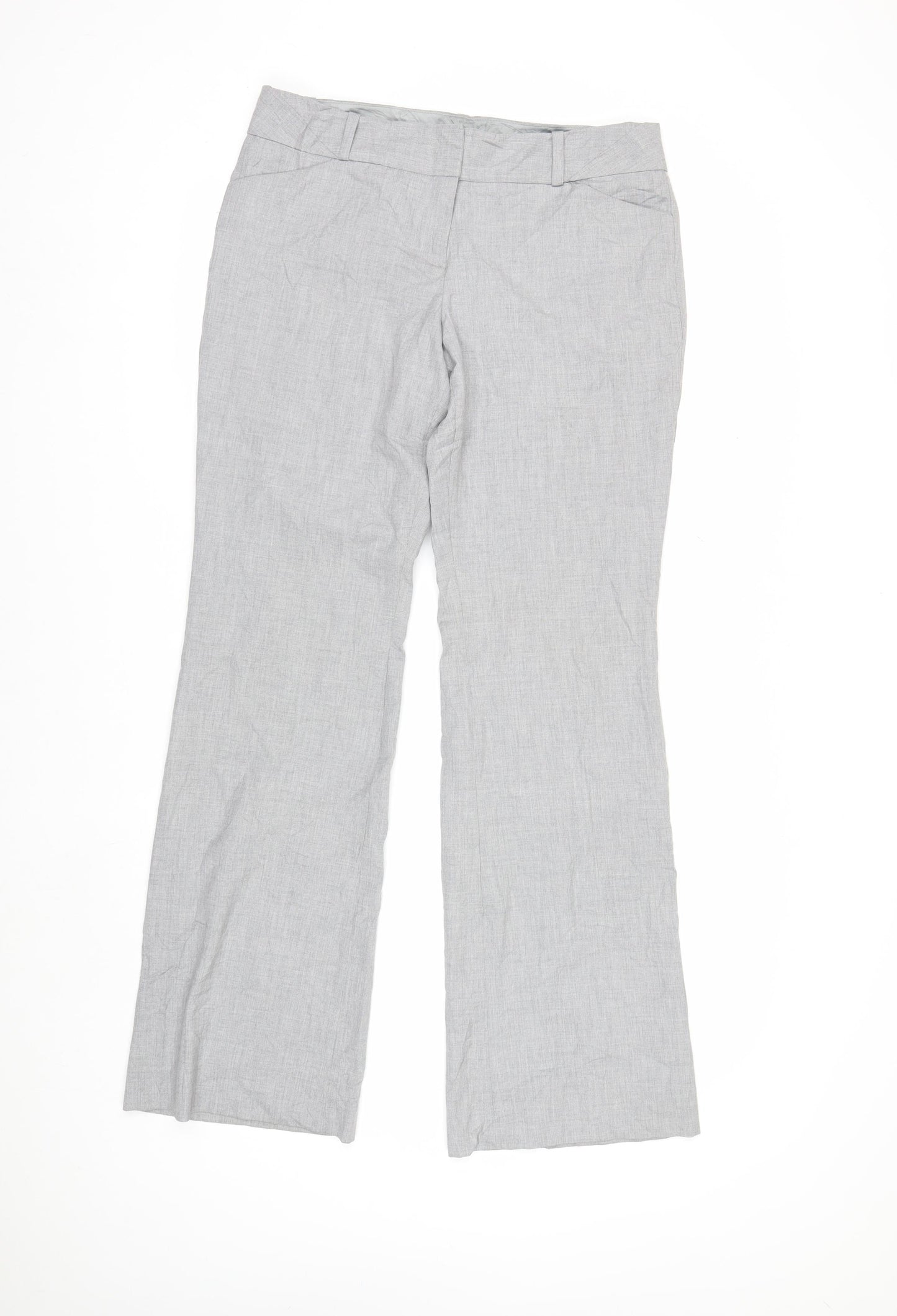 The Limited Women's Grey Drew Fit Trousers Size 6 Polyester Blend