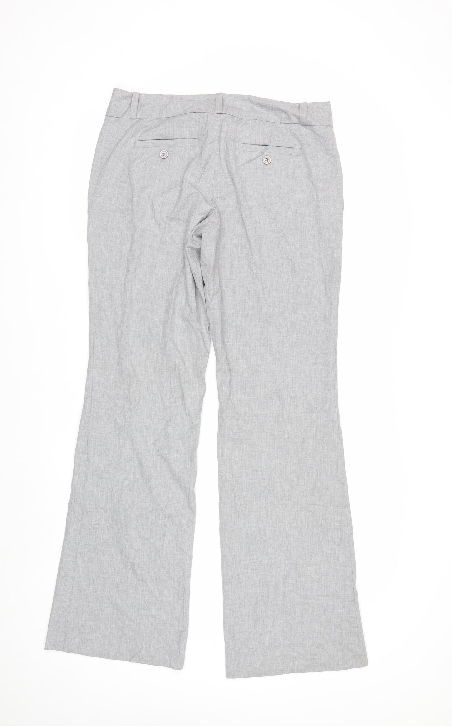 The Limited Women's Grey Drew Fit Trousers Size 6 Polyester Blend