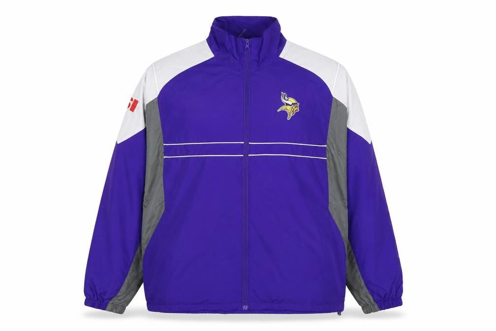 Dunbrooke Men’s Purple Windbreaker Jacket L American Football Style