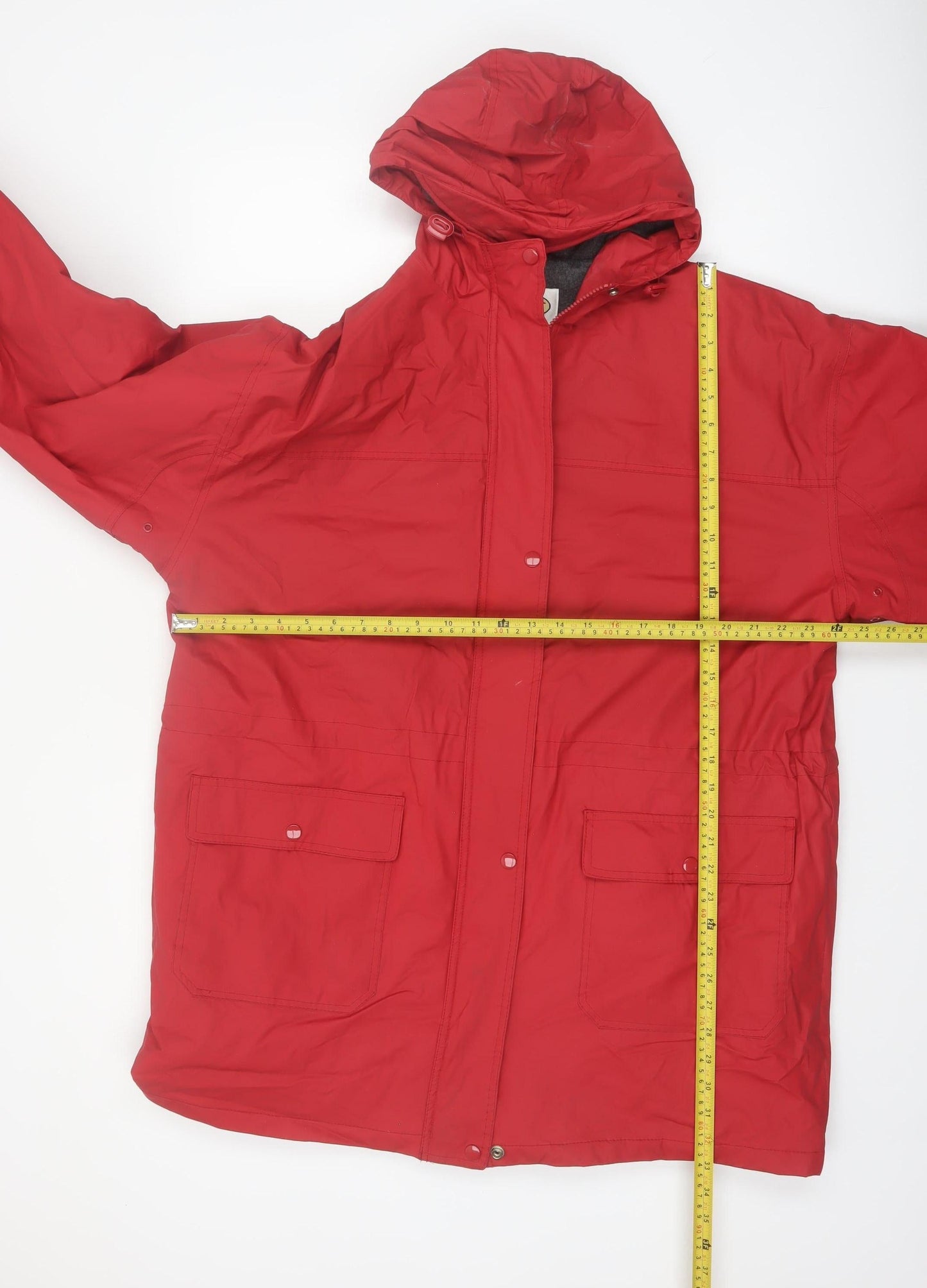 Talbots Women’s Red XL Waterproof Hooded Rain Coat