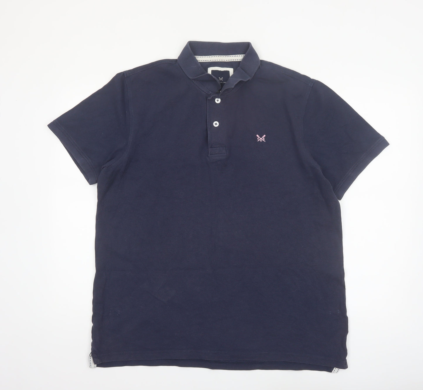 Crew Clothing Company Men's Blue XL Cotton Polo Shirt