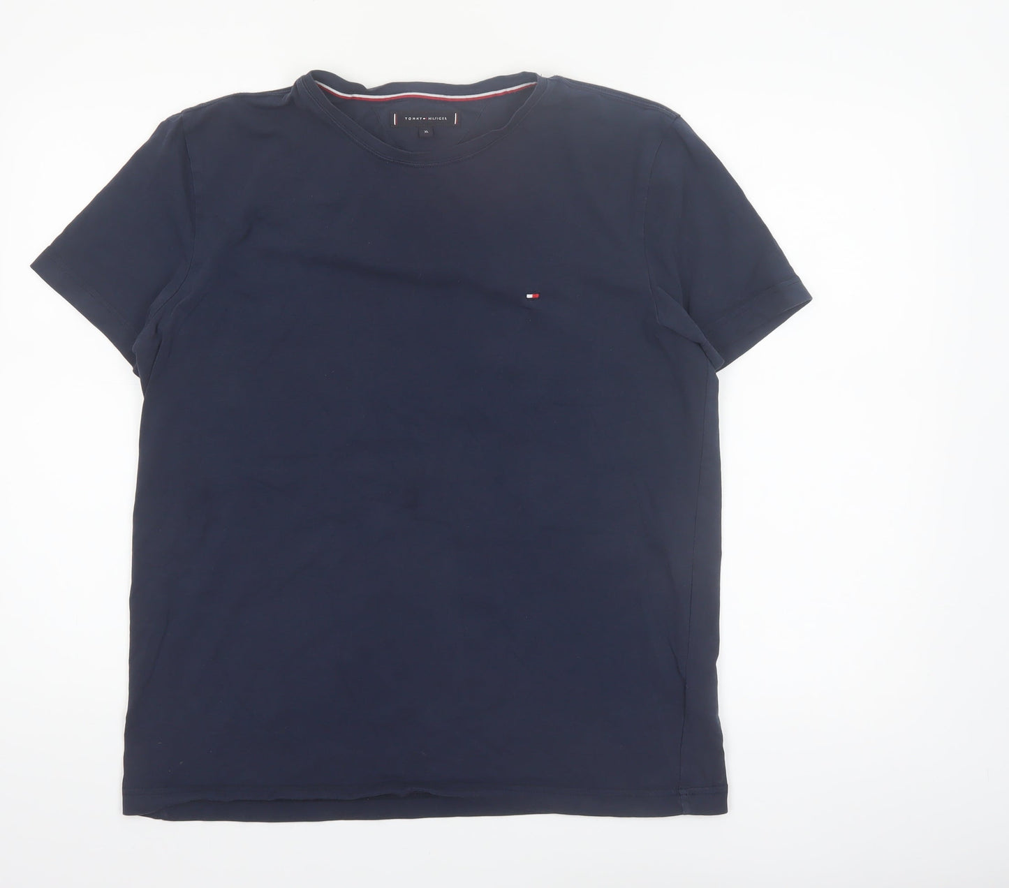 Tommy Hilfiger Men's Blue XL Crew Neck Cotton T-Shirt