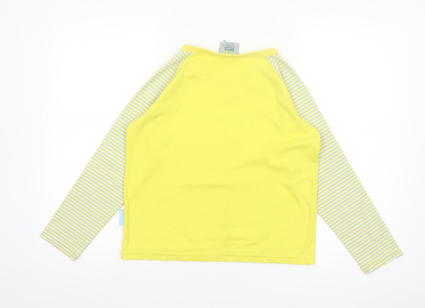 David Luke Brownies Long Sleeve Yellow Striped T-Shirt Girls 4-5 Years