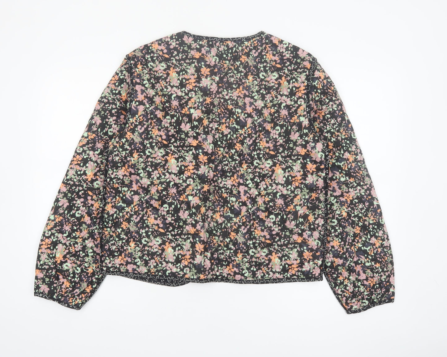 Marks and Spencer Women's Multicoloured Floral Quilted Jacket Size 10