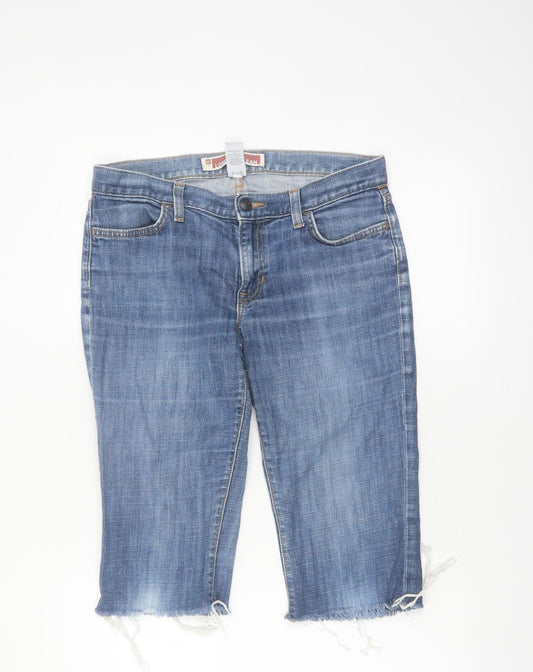 Gap Women’s Blue Denim Cut-Off Shorts Size 8 Regular Stretch