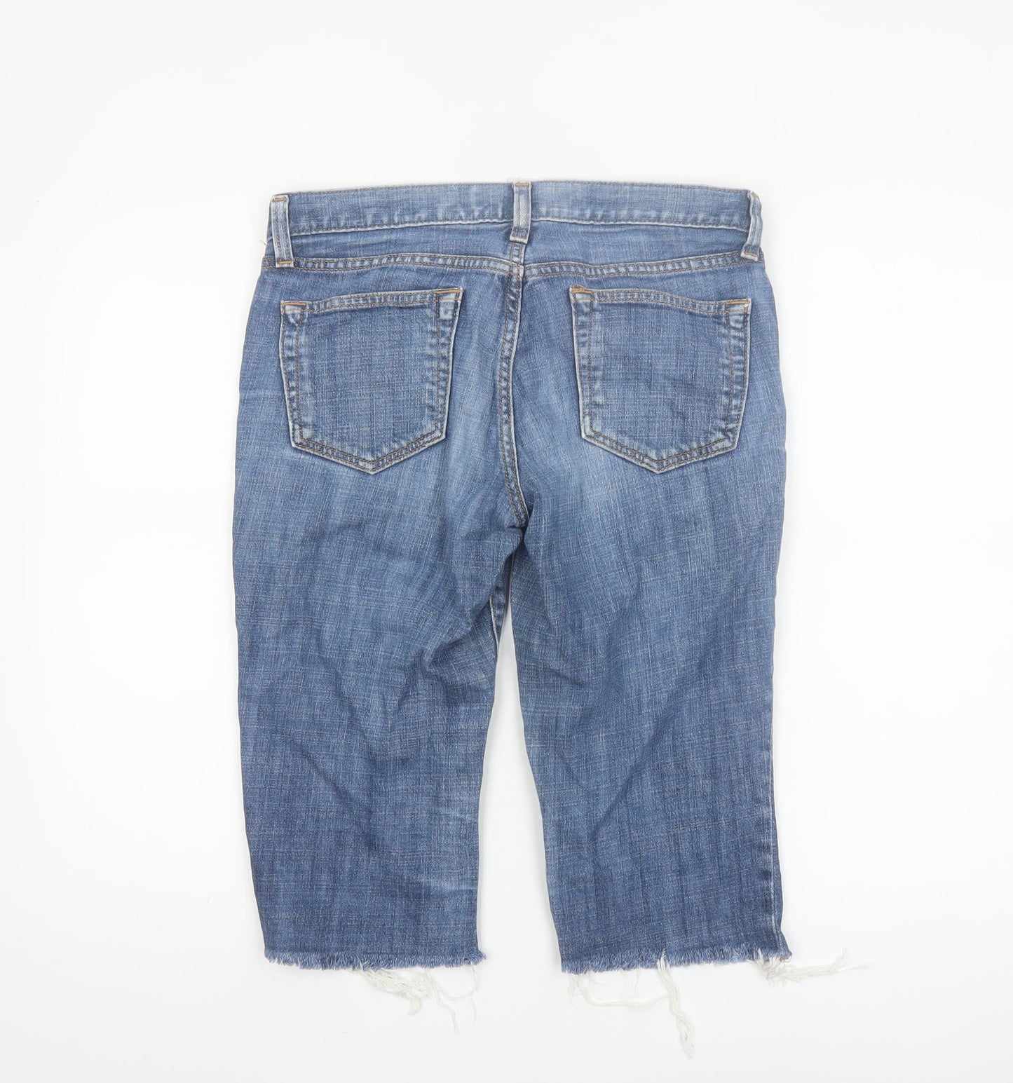 Gap Women’s Blue Denim Cut-Off Shorts Size 8 Regular Stretch