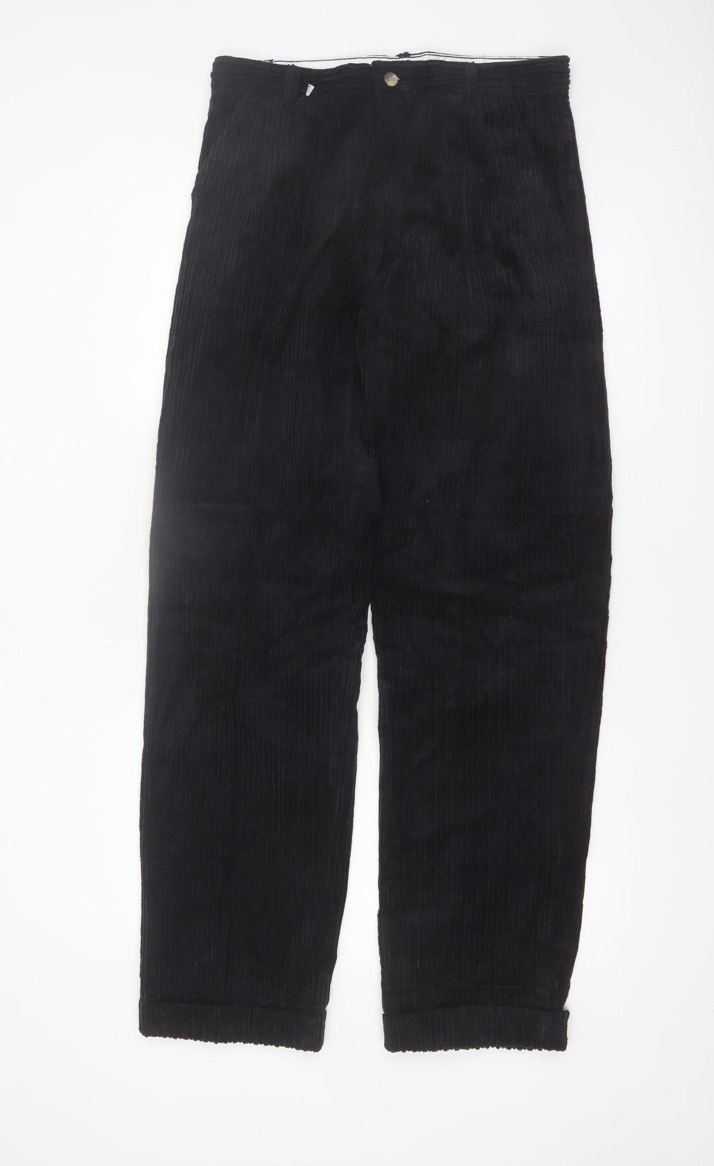 Club Montana Men's Black Corduroy Trousers Size 32/33