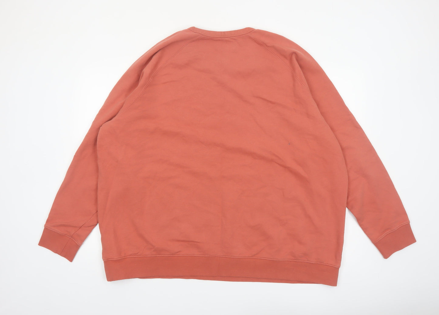 Marks and Spencer Men's Brown 4XL Crew Neck Cotton Sweatshirt